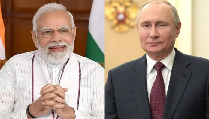 PM Modi and President Putin reaffirm India-Russia Special and Privileged Strategic Partnership during phone call.