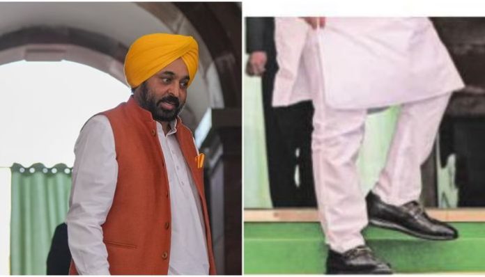 Opposition ridicules CM Bhagwant Mann after two policemen assigned to guard his shoes