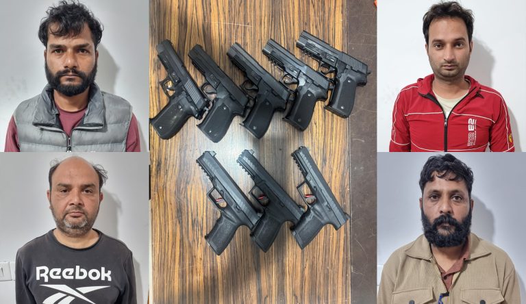Delhi Police busts major ISI-linked international arms smuggling racket, four arrested and expensive foreign pistols smuggled via drones recovered