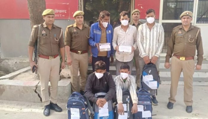 Police have arrested five accused in connection with the a drug smuggling ring.