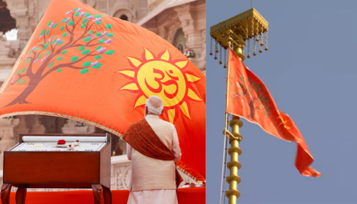 PM Modi hoisted the flag on the Ram Mandir in Ayodhya.