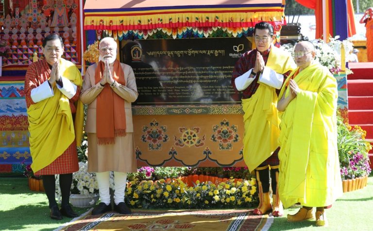 Bhutan: PM Modi inaugurates Kalachakra ‘Wheel of Time’ Empowerment ceremony in Thimphu with king Jigme Khesar and former king Jigme Singye, holds discussions on bilateral ties