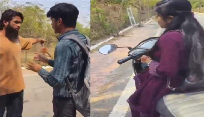 Sameer Pathan and his companion attacked a Hindu young man for talking to a Muslim woman.