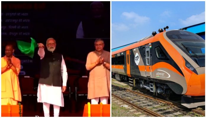 PM Modi flags off 4 new Vande Bharat trains