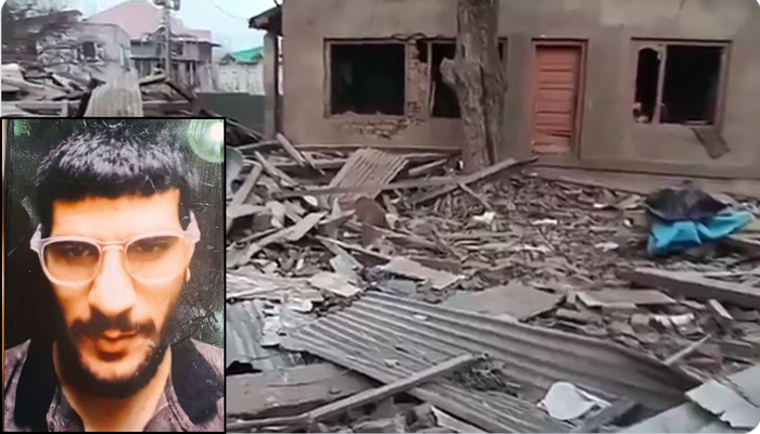 Security forces have demolished the house of Red Fort bomber Umar un Nabi.