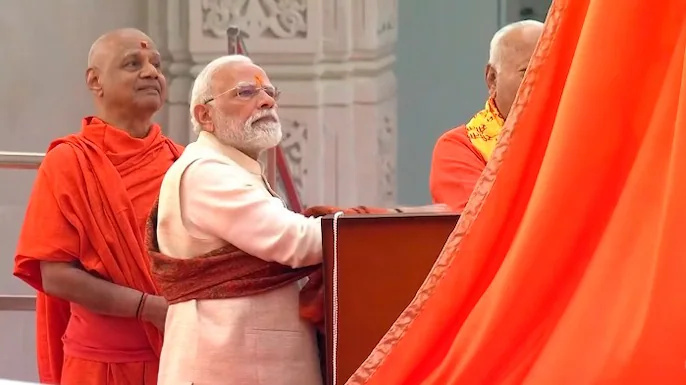 ‘Ram is not just a deity but a value system’: PM Modi hails Ram Mandir as a symbol of India’s civilisational revival. Read 7 key takeaways from his speech at Dhwajarohan ceremony