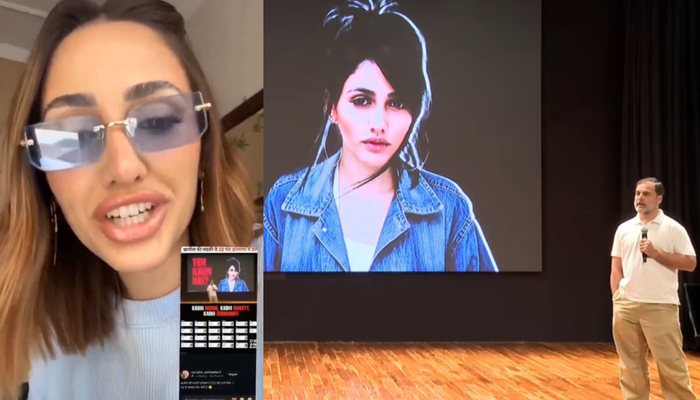 Rahul Gandhi alleged that the photo of a model was used over 20 times in voter rolls.