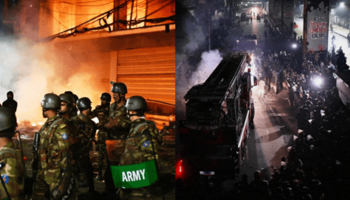 Violence escalated in Bangladesh after the death of Sharif Osman Hadi.