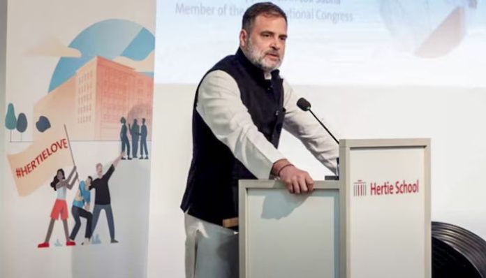 Rahul Gandhi criticises India’s Institutions in Germany