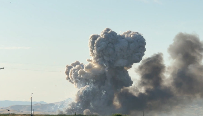 An explosion took place near a Naval ammunition storage facility in Uttara Kannada.