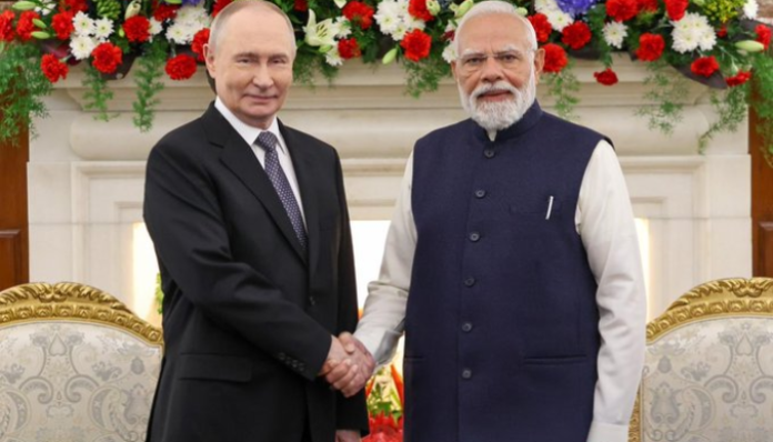 India and Russia announce cooperation in a number of sectors.