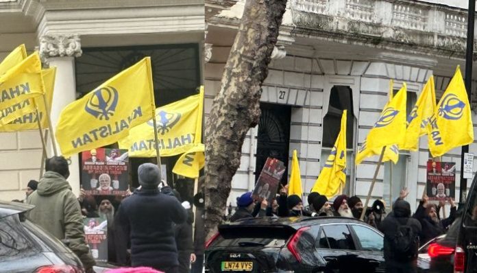 Khalistanis disrupt Hindus' protest in London