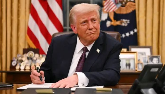 President Donald Trump announced a complete blockade of all sanctioned oil tankers entering or leaving Venezuela, labeling it a foreign terrorist organization funding drugs and crime.