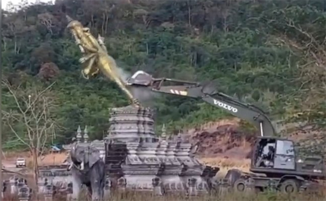 India condemns demolition of Vishnu statue by Thailand in disputed Cambodia border zone, says such disrespectful acts should not take place