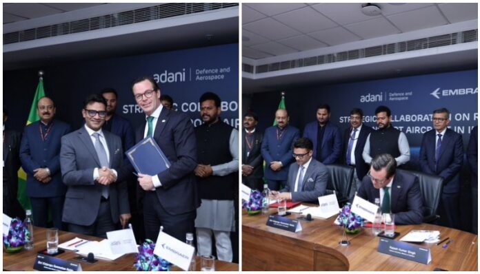 Adani Defence and Aerospace signs MoU with Embraer