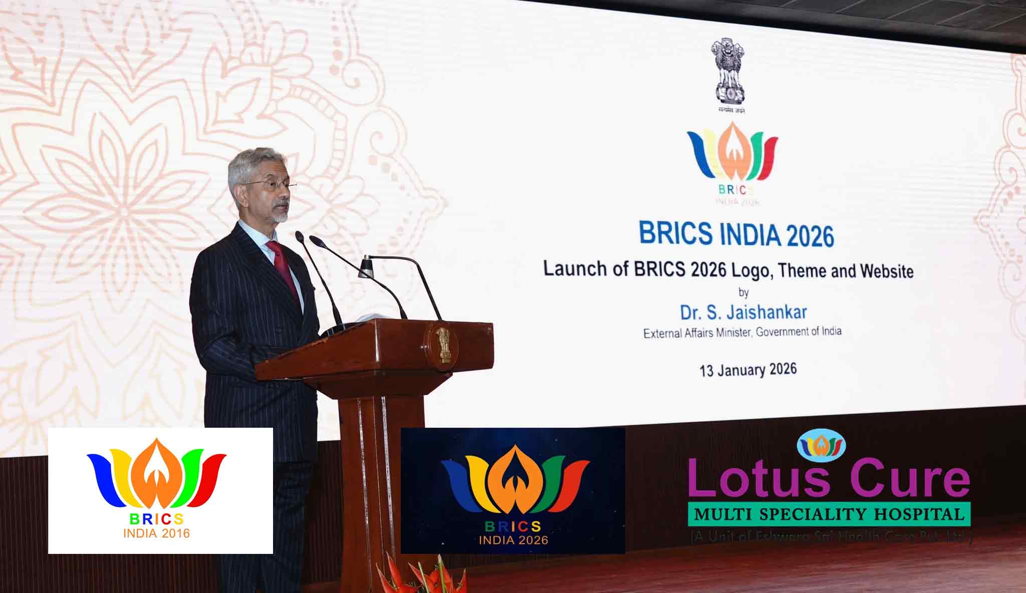 No, Centre did not copy the BRICS 2026 logo from a hospital’s logo as claimed by Congress supporters, here is the truth