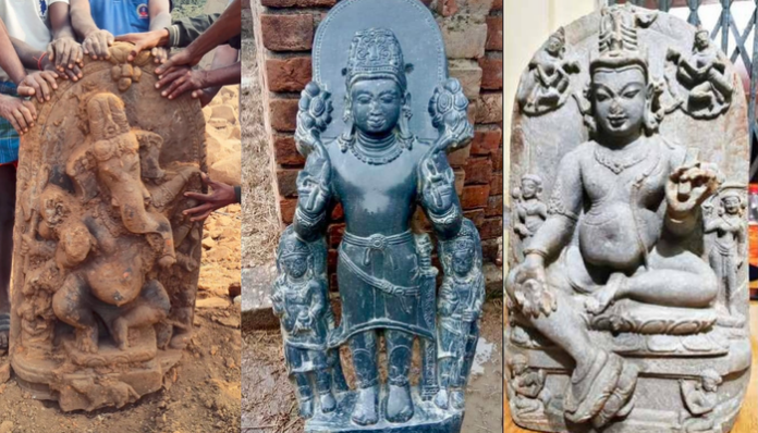 Several ancient idols have been unearthed at different places in Bihar.