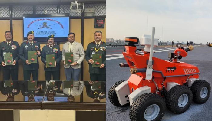 FF BOT at armament depots: Indian Army signs ₹62 crore deal with Swadeshi Empresa for “Made in India” firefighting robots developed under iDEX initiative