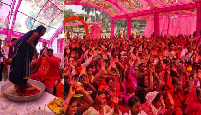 Over 100 people returned to Hinduism in Chhattisgarh.