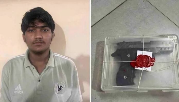 Faizan Salmani held with weapon and extremist content