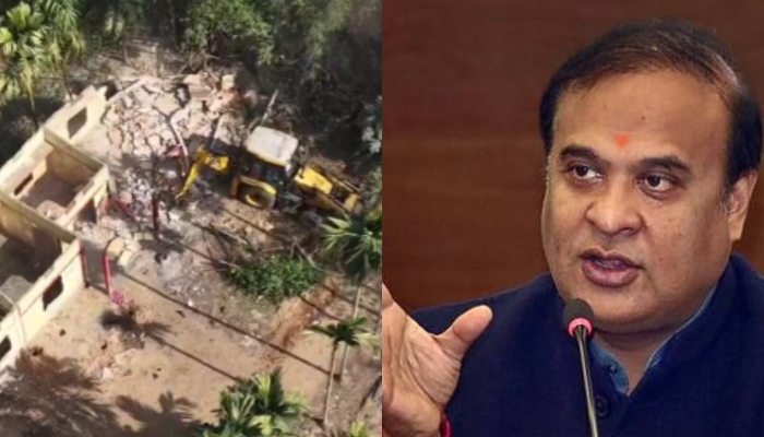 5,250 bighas of unlawful encroachment were cleared from Assam's reserve forest land.