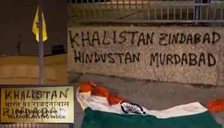 Khalistanis vandalise Indian embassy in Croatia, hoist Khalistani flag in place of Tricolour, MEA condemns the incident while SFJ’s Pannun threatens attacks on Republic Day