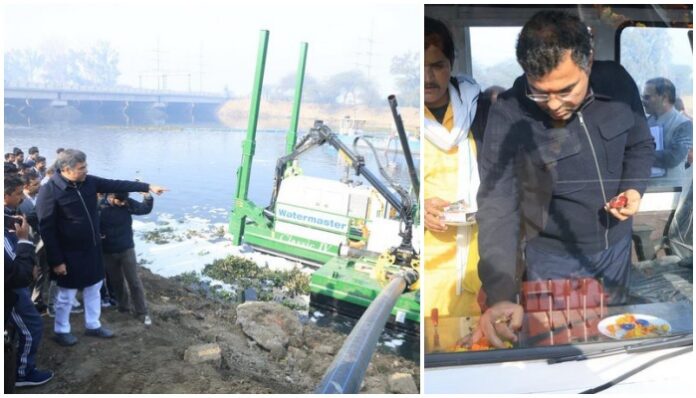 Delhi govt gets imported dredger to clean Najafgarh drain