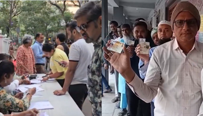 Voting for 29 municipal corporations in Maharashtra is being held.