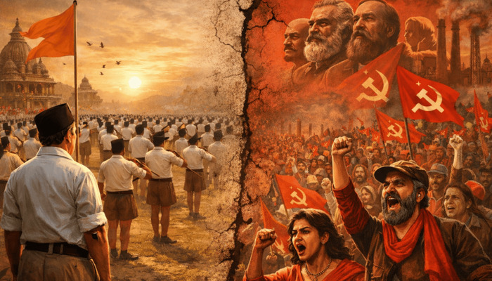 100 years of ideological war: Why the Left is on the verge of extinction in India, while the RSS reaches every section of society