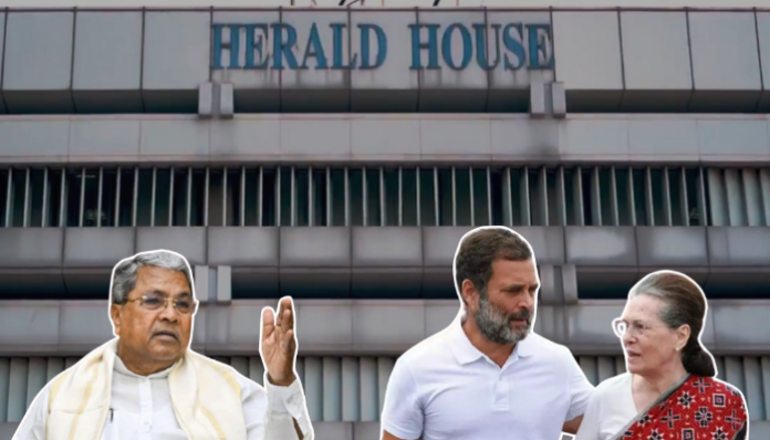 The National Herald received crores of rupees for advertising from the Karnataka Congress government.