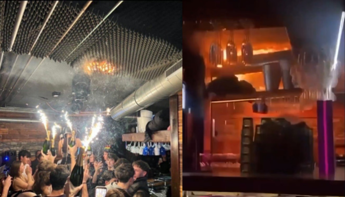 A fire broke out at Le Constellation bar in the Swiss Alpine resort of Crans-Montana on New Year's first day.