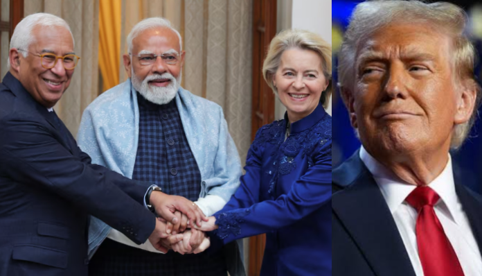 While applauding the free trade agreement between India and the EU, the US media talks about how tariffs hurt Americans.