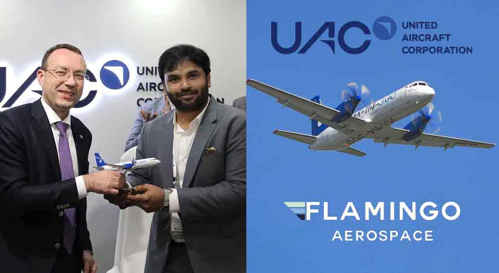 Russia’s UAC signs deal with India’s Flamingo Aerospace for six Il-114-300 aircraft at Wings India 2026 in Hyderabad