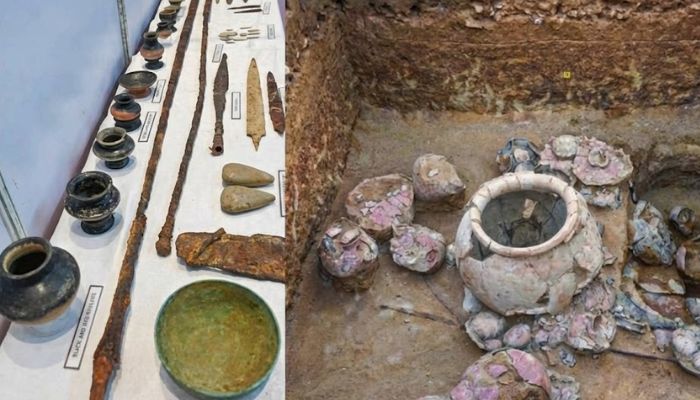 8-foot Iron Age spear found in Tamil Nadu burial site
