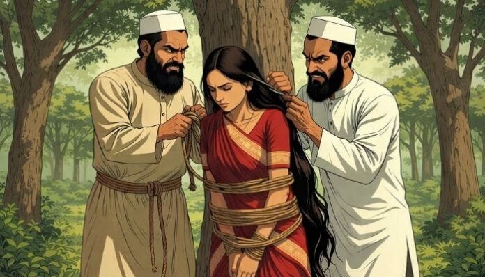 Hindu widow assaulted in Jhenaidah as attackers tie her to tree and film crime
