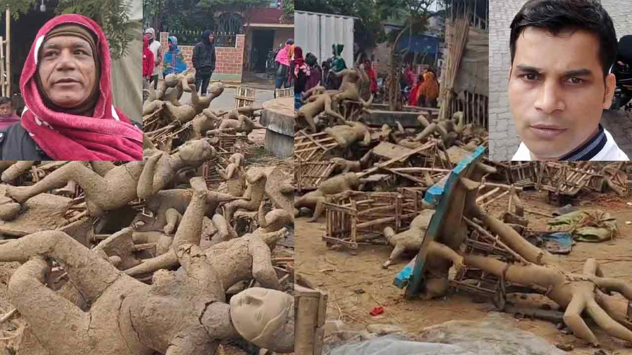 70-80 Hindu Idols Destroyed in West Bengal Workshop