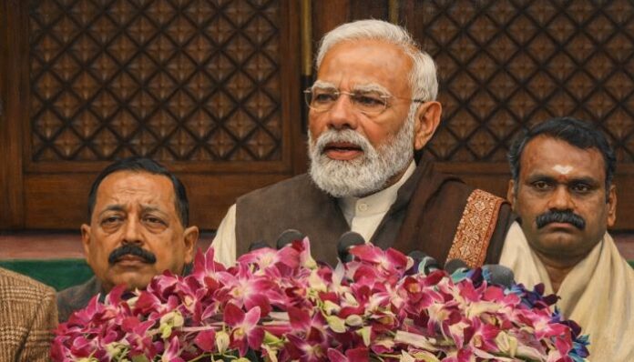 PM Modi says this is the time for solutions, not disruption.