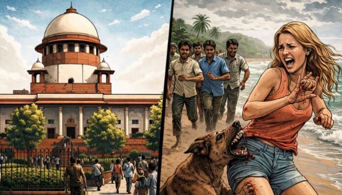 Supreme Court flags stray dog attacks on beaches impacting tourism and safety