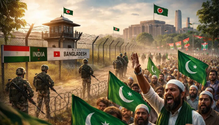 Jamaat gained support in border areas with significant Hindu population.