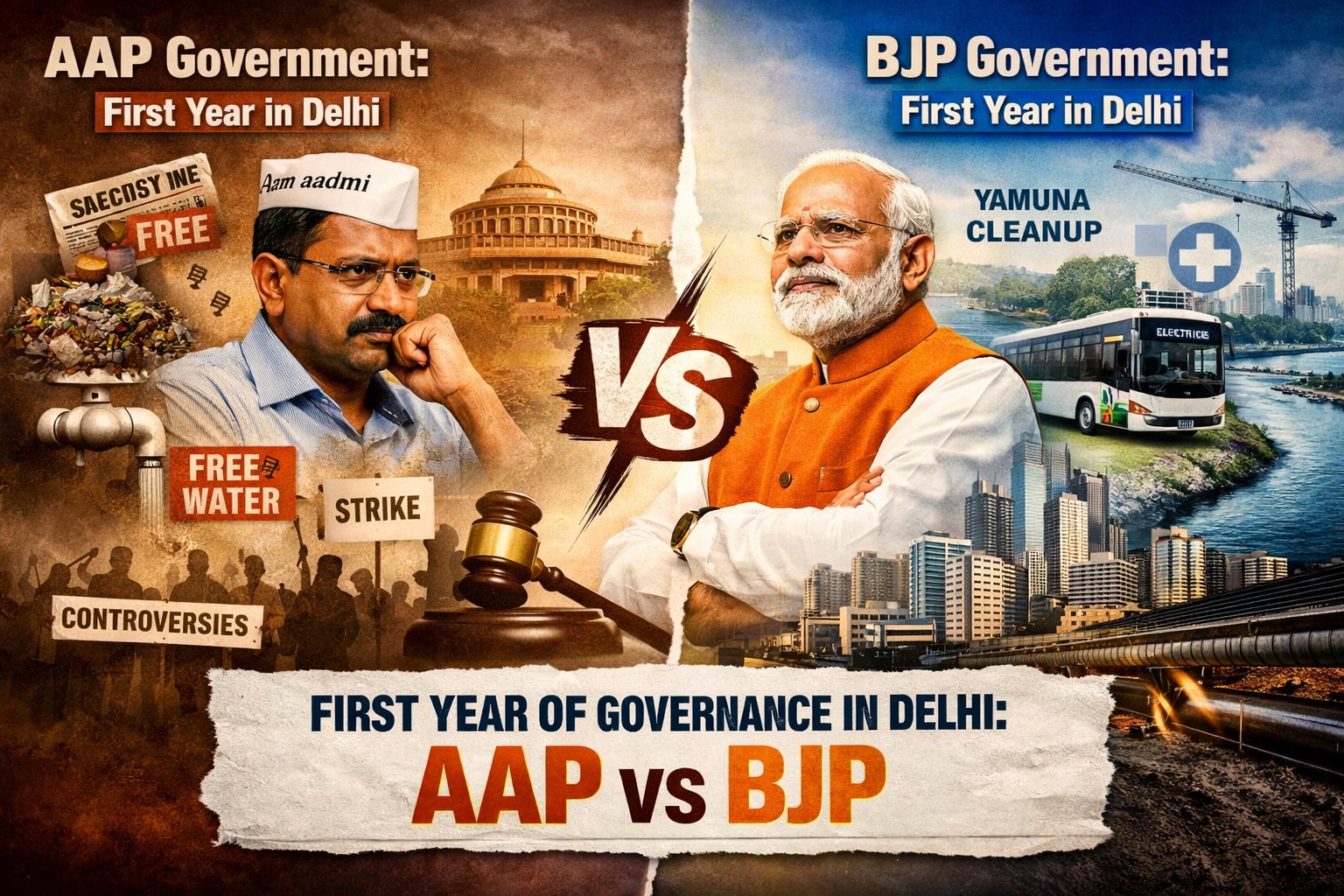1 year of the BJP govt in Delhi: A governance shift from AAP’s subsidy politics to structural development