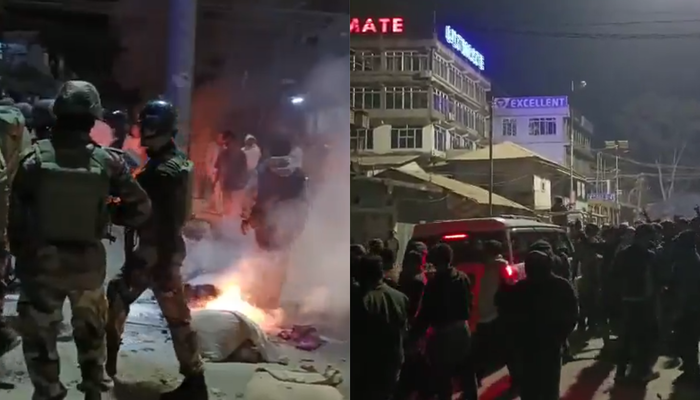 Protests erupt in Manipur over the formation of new government.