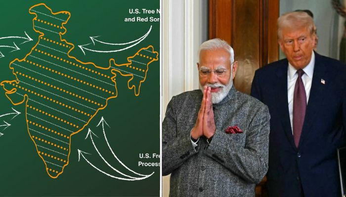 US trade deal India map POK