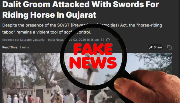 NDTV and others peddle fake news about ‘dominant caste’ stopping Dalit man from sitting on a horse: Read how a personal dispute between Dalits and OBCs led to the clash