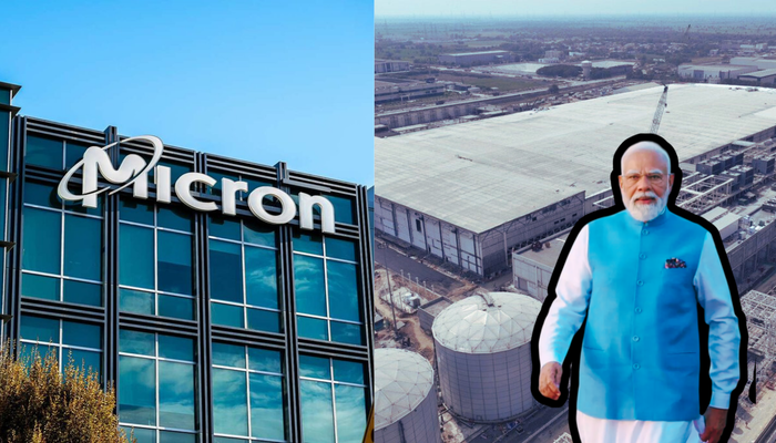 Kreatives Bild zu PM Modi inaugurates Micron's Rs 22,516-crore semiconductor facility in Foto zu PM Modi inaugurates Micron's Rs 22,516-crore semiconductor facility in