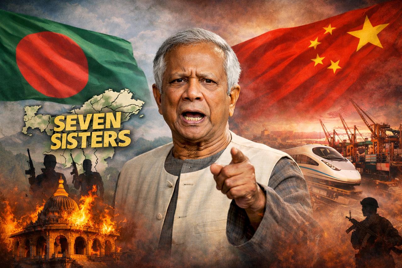 Muhammad Yunus and the ‘seven sisters’ dog whistle: How Bangladesh’s outgoing chief rekindled tensions with India and whitewashed attacks on Hindus