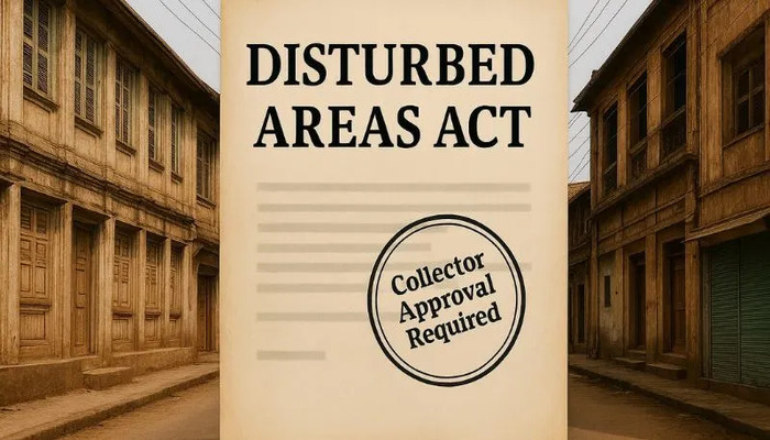 Hindus in Vadodara protest against the suspected sale of properties in Hindu-majority areas to non-Hindus, in violation of the Disturbed Areas Act: Read what the law is and why it was introduced