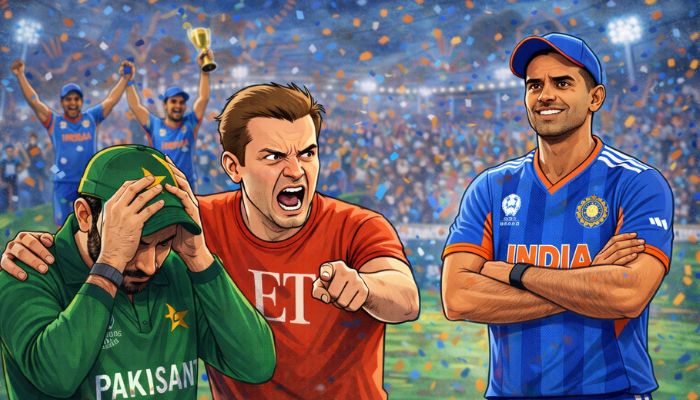 Economic Times targets Suryakumar Yadav over handshake, forgets Pakistan’s terror record and its own Aman ki Asha nostalgia