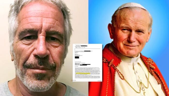 Epstein files email raises unverified claim of Vatican stay with Pope John Paul II