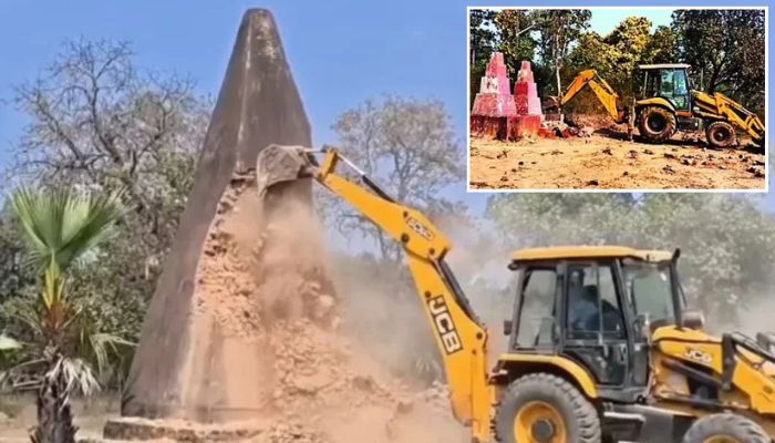 Complete wipe out: As the March 31 deadline approaches, not only Naxals, their memorials too are being destroyed by security forces