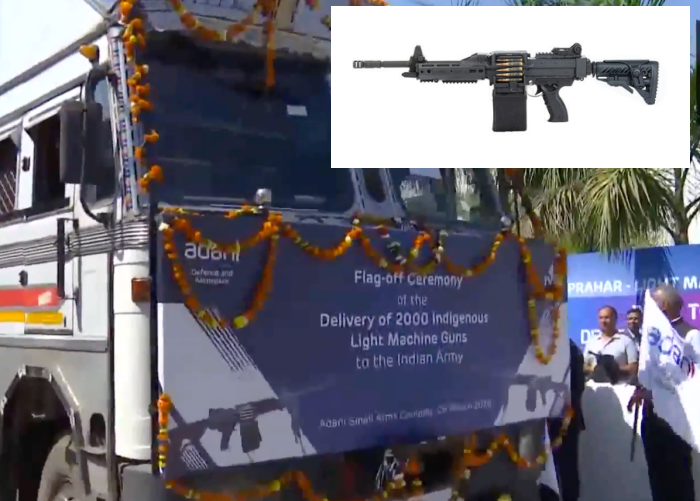 Adani Defence and Aerospace delivers Prahar LMGs to Indian Army